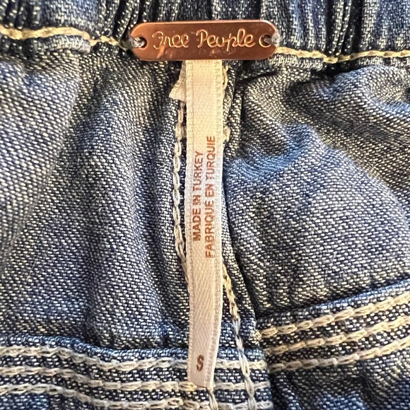 ❌SOLD❌ Free People Chloe Baby Barrel Jeans High Waist Straight Leg Blue Small S - Picture 5 of 17